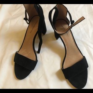 Madewell Black Suede Sandals